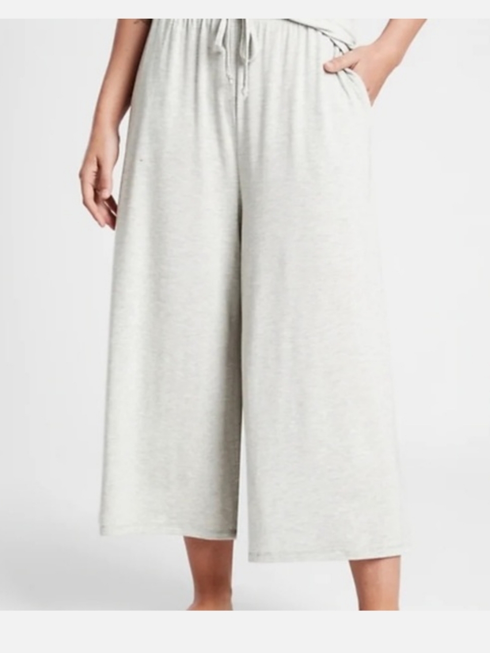 Athleta Night Time Bliss Wide Leg Capri Pajama Bottom Lounge Pant Size XSmall***